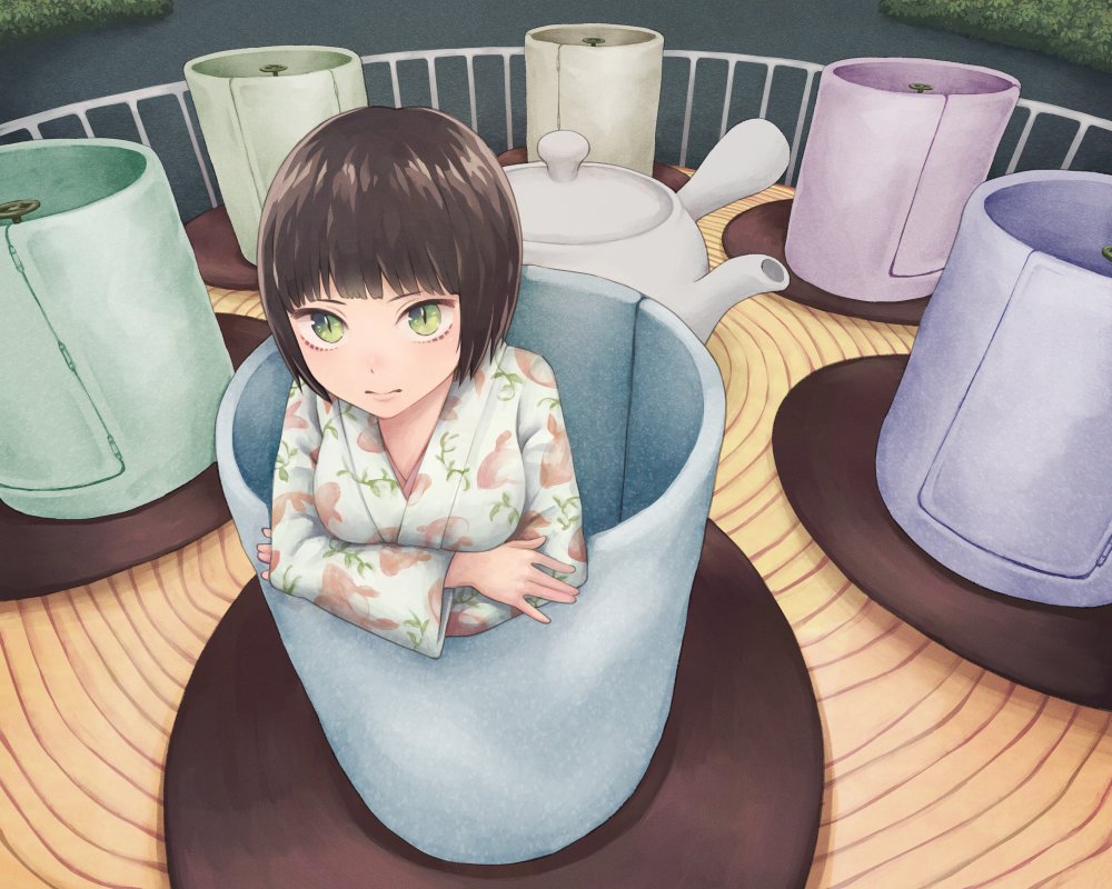 chanomach's tweet photo. コーヒーカップが和風だった https://t.co/t3c739N8Gv