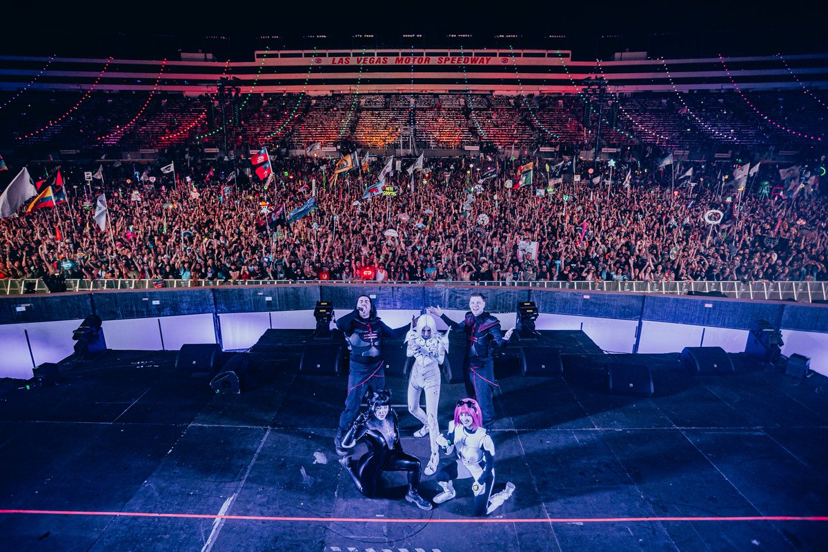 OfficialBTSM's tweet photo. First time we ever played edc many many years ago was on Cosmic Meadow… last night was full circle ❤️‍🔥 https://t.co/vcjIA4vgFb
