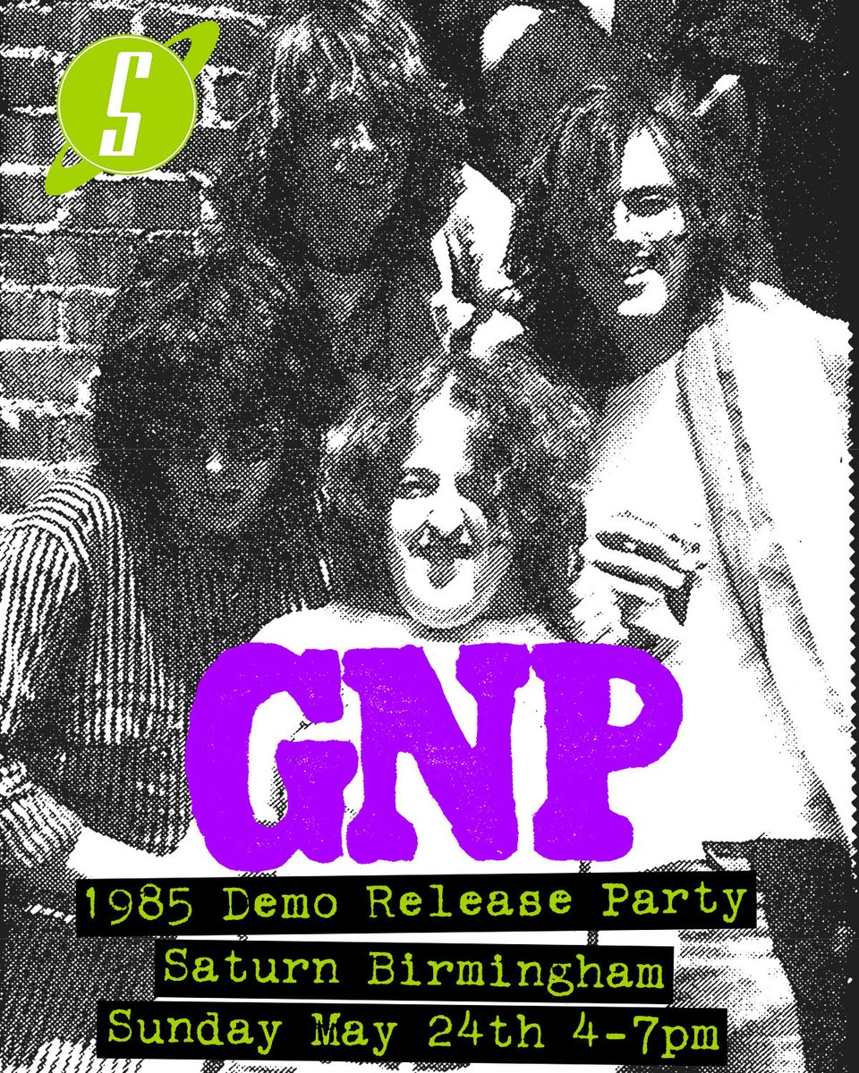Prankrec's tweet photo. GROSSEST NATIONAL PRODUCT “1985 Demo” Release party this Sunday from 4 to 7 PM at @SaturnBham https://t.co/u12yY3pVNI