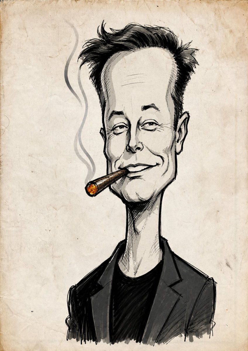 Create two separate funny caricature portraits side-by-side