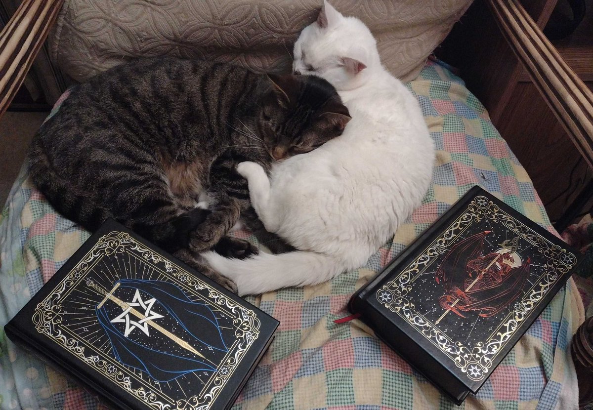GameOverStation's tweet photo. I’m running a contest to giveaway a $200 gift card!! 💪🥂🎉

People just have to take a photo of their special Kickstarter edition of the Frith Chronicles, either holding it or in a cool spot! Here are some of the entries!!

I love them so much!! 💕 https://t.co/c8ZzgZAawY