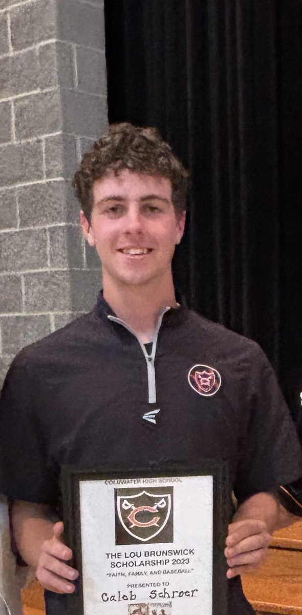 diller_jane's tweet photo. Congratulations to Caleb Schroer (Coldwater Winner) and Jace Castillo (Acme Winner) selected as recipients of the Lou Brunswick Scholarship 2026. This award is given on the basis of Faith, Family, and Baseball. Dad lived his life on these values! https://t.co/TOnvxAFbcx