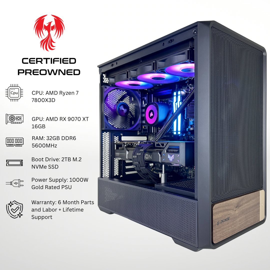 FlyingPhoenixPC's tweet photo. We just added a bunch of new Certified Pre-Owned PCs 👀🔥

Certified Pre-Owned systems will also be 10% OFF during PC Fest on May 24th 👀

And honestly… if you grab one before then, we may still be able to do something a little special for you too 🎮 https://t.co/5H8zD3FLB4