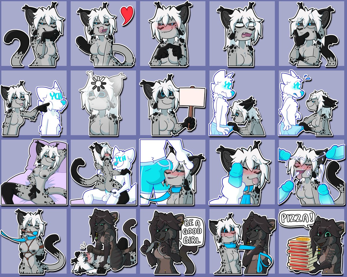 Acziever's tweet photo. Stickers for @anubis_vp 🐱 https://t.co/zjZnqChuZb