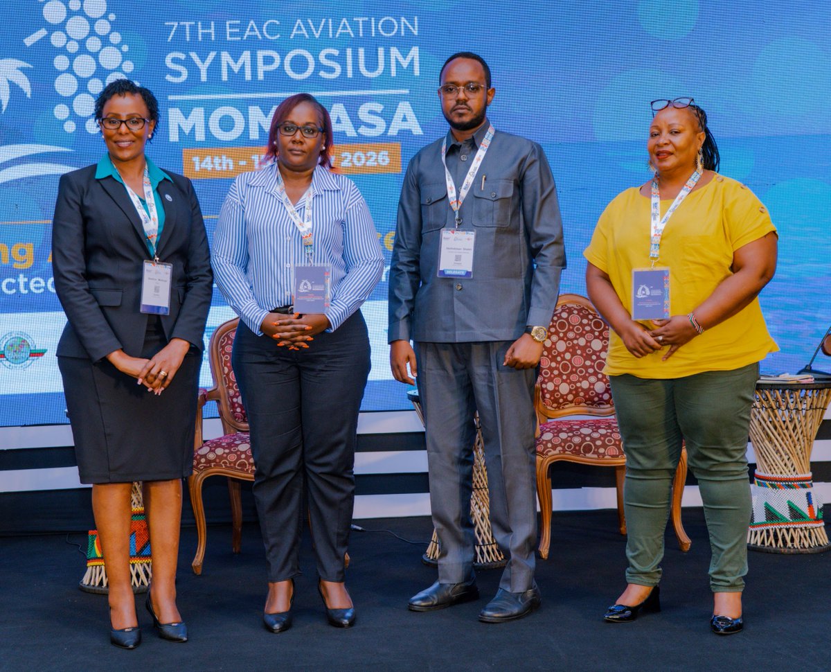 EACCASSOA's tweet photo. The panel comprising Ms. Beatrice Muthoga, Mr. Abdirahman A. Sheikh, Ms. Petronillah Thige &amp; Ms. Hellen Makau emphasized the importance of joint efforts in strengthening compliance, improving audit readiness &amp; ensuring consistency across member states.
#AviationExcellence https://t.co/lnXYfMbS2d