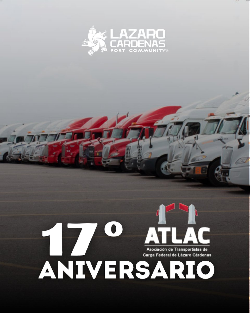LazaroCommunity's tweet photo. ¡Felicidades por estos 17 años de trabajo, trayectoria y dedicación! 🎉
A nombre de la Comunidad Portuaria de Lázaro Cárdenas, reconocemos su compromiso, esfuerzo y contribución al fortalecimiento del sector logístico.
#ATLAC #AniversarioATLAC #PuertoLázaroCárdenas #Logística https://t.co/oj2wvgPGKc