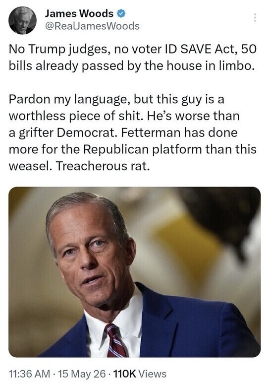 Poppop0880's tweet photo. @LeaderJohnThune https://t.co/xAvN80XriZ
