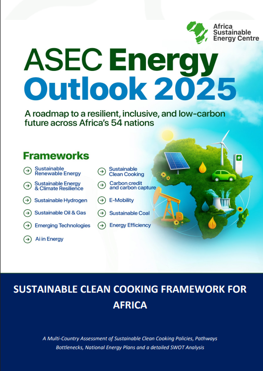 _asecgh's tweet photo. We are proud to launch the first edition of our Energy Outlook, with this edition focused on Sustainable Clean Cooking for Africa.

We invite you to read, share, and engage with the publication.

Read here: https://t.co/ZtnRA90S3F https://t.co/JwdhovOLe9