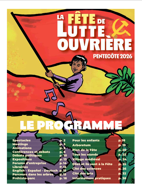Fête de Lutte Ouvrière 2026 🚩 tweet media