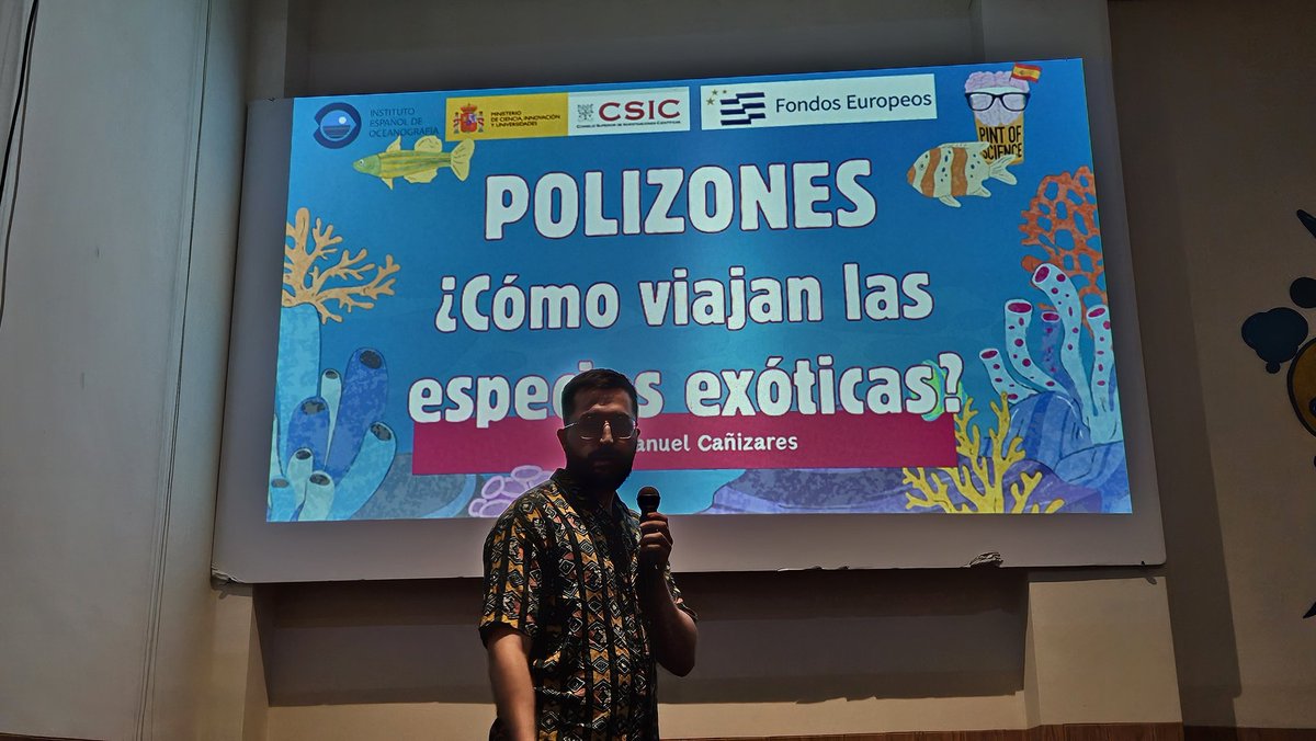 ieo_baleares's tweet photo. Atracón de gambas 🦐, cangrejos azules 🦀 y Legionellas 🦠 en la primera tarde de #PintofSciencePM26 en el #EspaiSuscultura de Palma. Gracias a Bea y José Manuel de nuestro centro y Sara del #CBBA hemos aprendido de #ciencia
#PintofScience @pintofscienceES https://t.co/WUyOdmFkgP