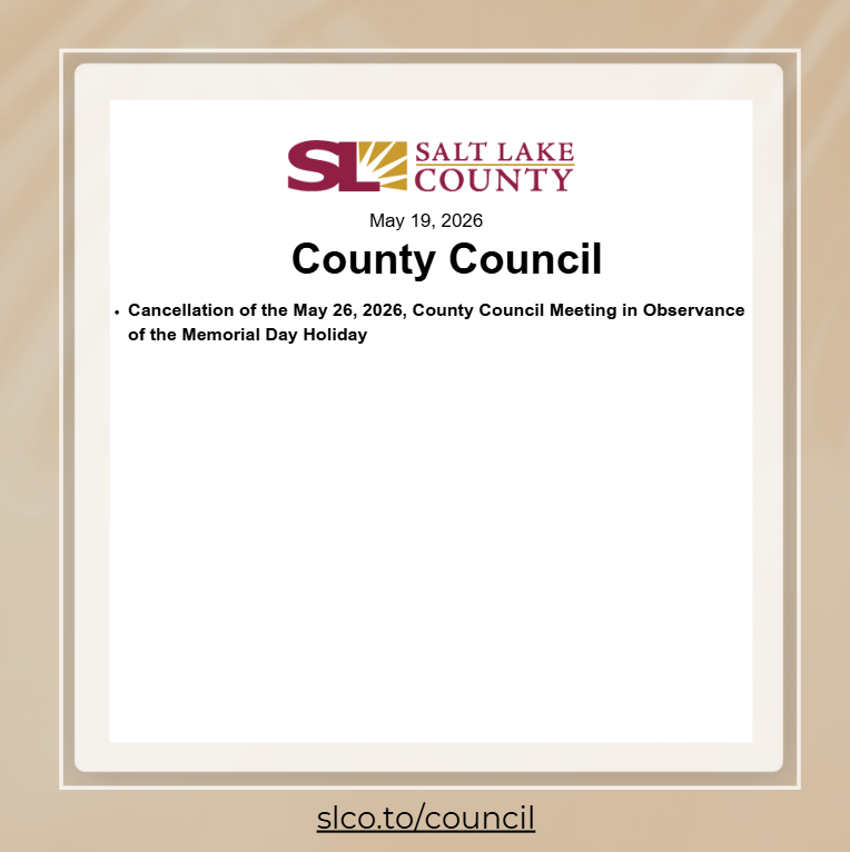 Salt Lake County Council tweet media