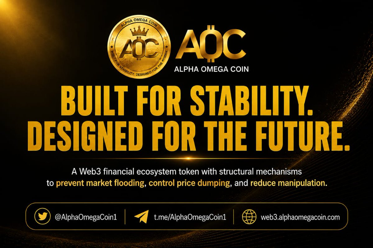 trade_checks's tweet photo. As the space matures, reliability becomes just as important as growth. AOC is structured to address common market issues through controlled mechanisms. https://t.co/rbAfWDqOYD #AOC #AlphaOmegaCoin #AOCIEO #CoinstoreLaunchpad https://t.co/91aNHYA2em