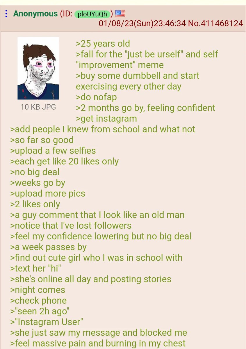 Greentext Poster tweet media