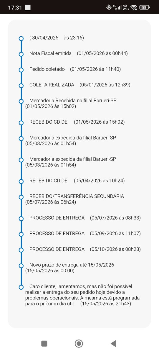 monjjmin's tweet photo. Tenso @SamsungBrasil tenso
Pedi o produto dia 01, acho que já é a 4 vez que "tentam" entregar e não dá certo
A previsão de entrega era até dia 14, de repente tiveram imprevistos, erraram meu endereço algumas vezes, mudaram a data da entrega umas 3 vezes
Complicado, né https://t.co/PT0Yv7M17K
