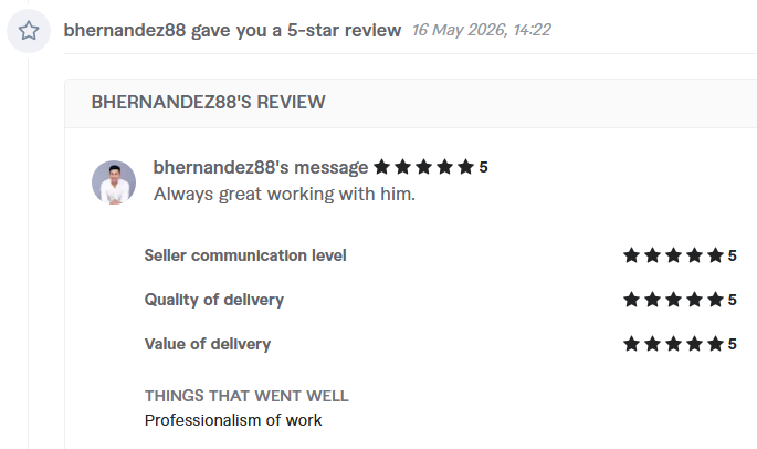 JoseA_Ch's tweet photo. Another 5 stars this week. PDF to Word | Fillable forms | Data entry Manual work, no auto-tools.
https://t.co/FNqnuqFoRp #fiverr https://t.co/eOniDVI6nD