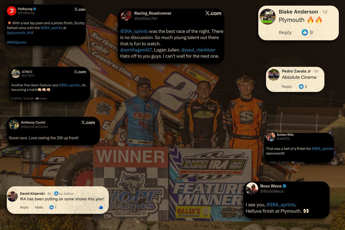 IRA Sprints tweet media