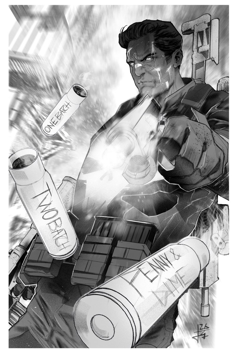 FabioGalloCBA's tweet photo. The Punisher — One Last Kill.
Personal artwork inspired by the film.

…
#ThePunisher #Marvel #ComicArt https://t.co/a9dNymzgjX