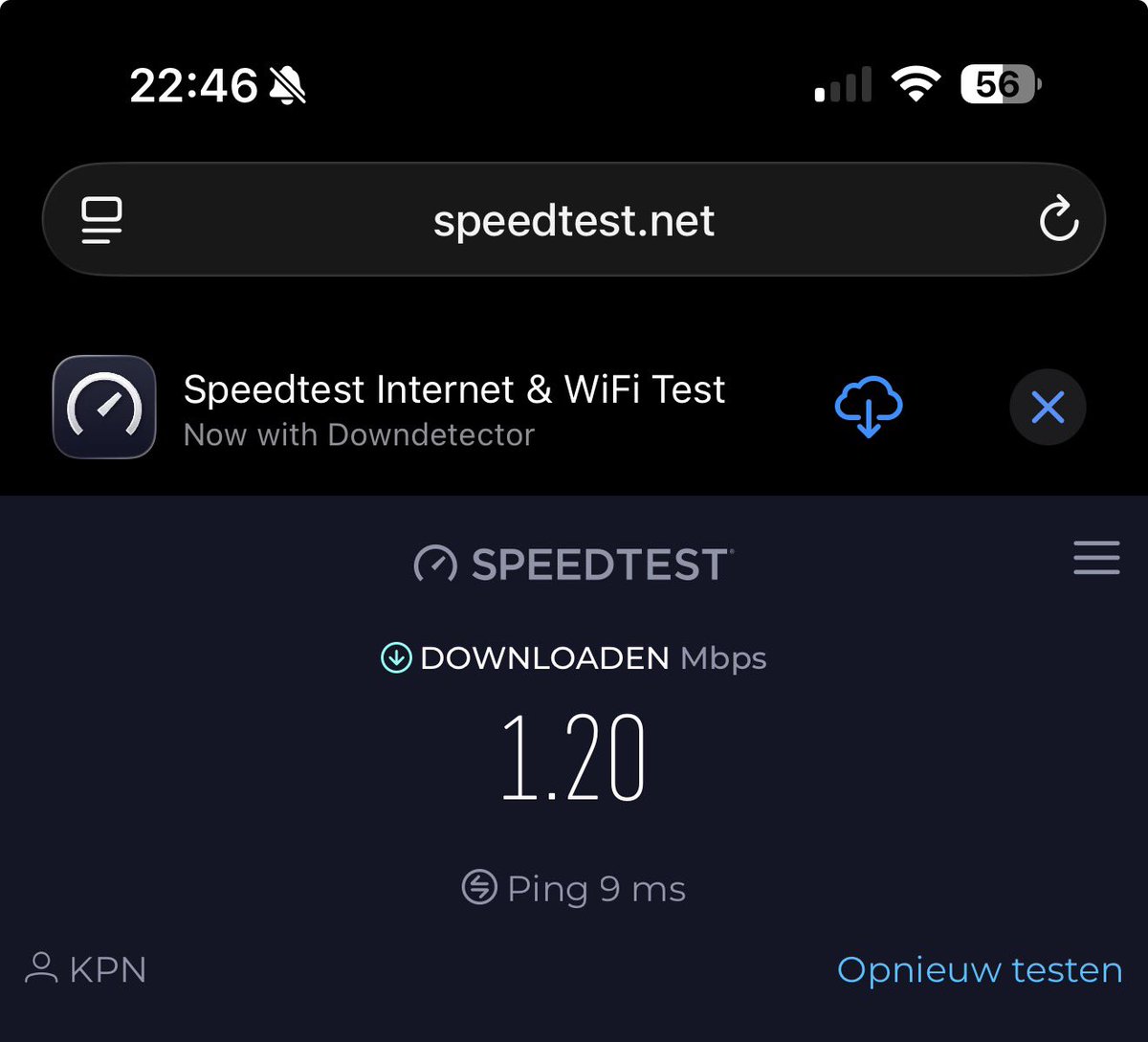 marcyourstep's tweet photo. @KPNwebcare 1mbps op de wifi en over de 200mbps op 5G… Wat gaat hier mis? Ik heb een 200mbps thuis abonnement…. https://t.co/9EbtrstH3x