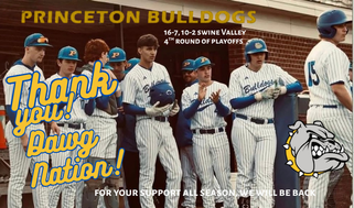 PHS_NCbaseball's tweet photo. Thank You Princeton High School community. Thanks for all the support this year and pushing us to the 4th round of the playoffs. We will be back and are looking forward to 2027!! https://t.co/tJzsNm3FOY