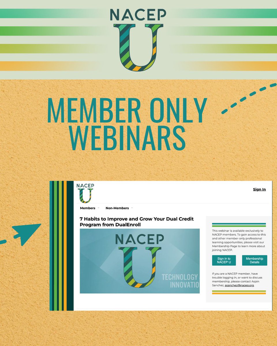 NACEPtweets's tweet photo. 🚨 NACEP U is officially LIVE! 🚨

We’re excited to launch NACEP U — NACEP’s new professional learning hub built specifically for dual and concurrent enrollment professionals.

Start exploring today: https://t.co/N2vVIx8Baz https://t.co/mZVzAL2yaY