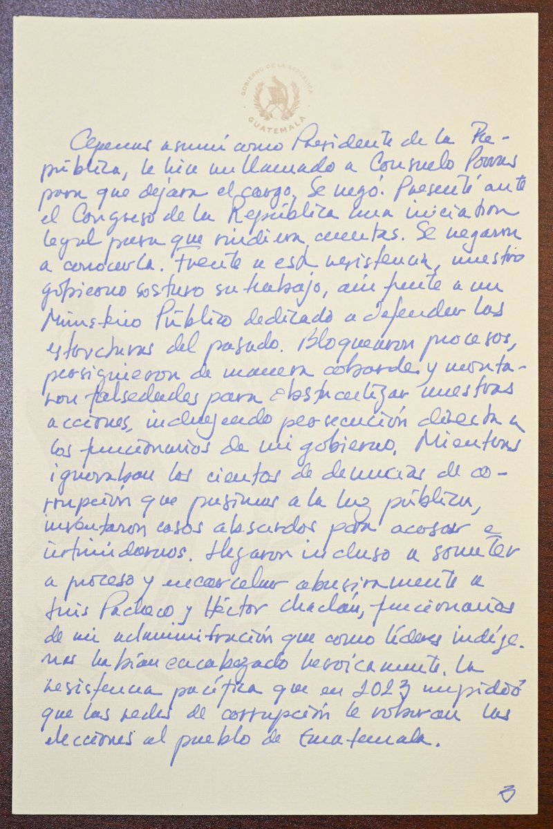 Bernardo Arévalo tweet media