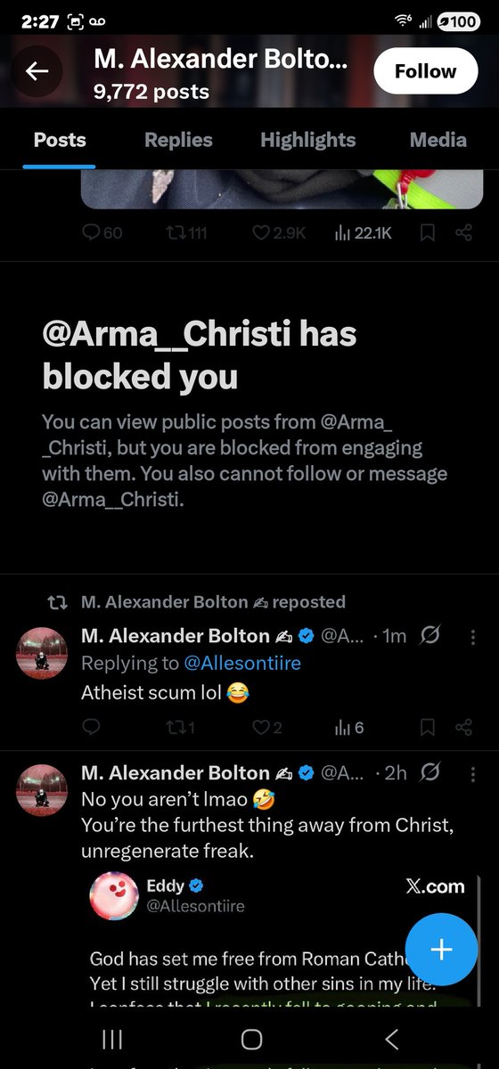 Erlingrad's tweet photo. @Arma__Christi @Allesontiire Oh well, you made youe choice

If you reject the truth of the gospel of Jesus Christ,  you will die in your sins

Repent from Roma paganismo, and believe in the gospel of Jesus Christ 

I love you, God bless you and goodbye https://t.co/OEblqERaeu