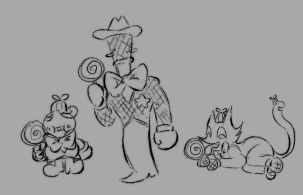 DeltaruneSilly's tweet photo. Little michaels and their lollipops 🍭
#DELTARUNE #MIKEs #battat #Jongler #Pluey https://t.co/tkZrJUC4mj