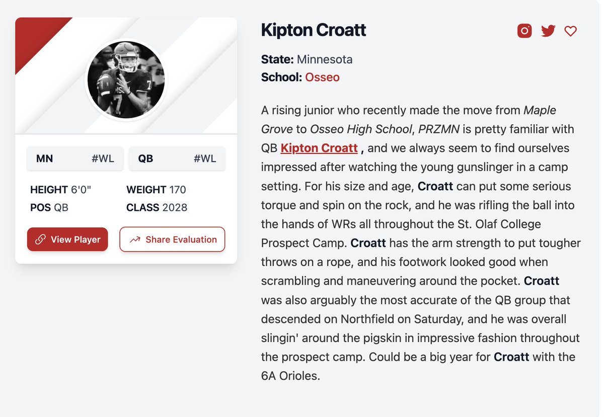 kcroatt8's tweet photo. Thank you @OJW_Scouting ! https://t.co/51rfVdhyBh