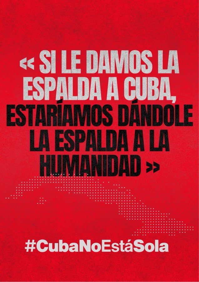 JoseMarianoTam1's tweet photo. @_TereFelipe_ El PUEBLO 🇨🇺 agradece enormemente este acto d solidaridad d PUEBLOS amigos 🇲🇽🇺🇾. La hermandad y solidaridad d los PUEBLOS prevalecen sobre el oído y egoísmo d #NeoFascistas. #CubaNoEsAmenaza. #CubaEsEsperanza #CubaEstáFirme #Unidad❤️🌐❤️ https://t.co/AEhkIkQZvc