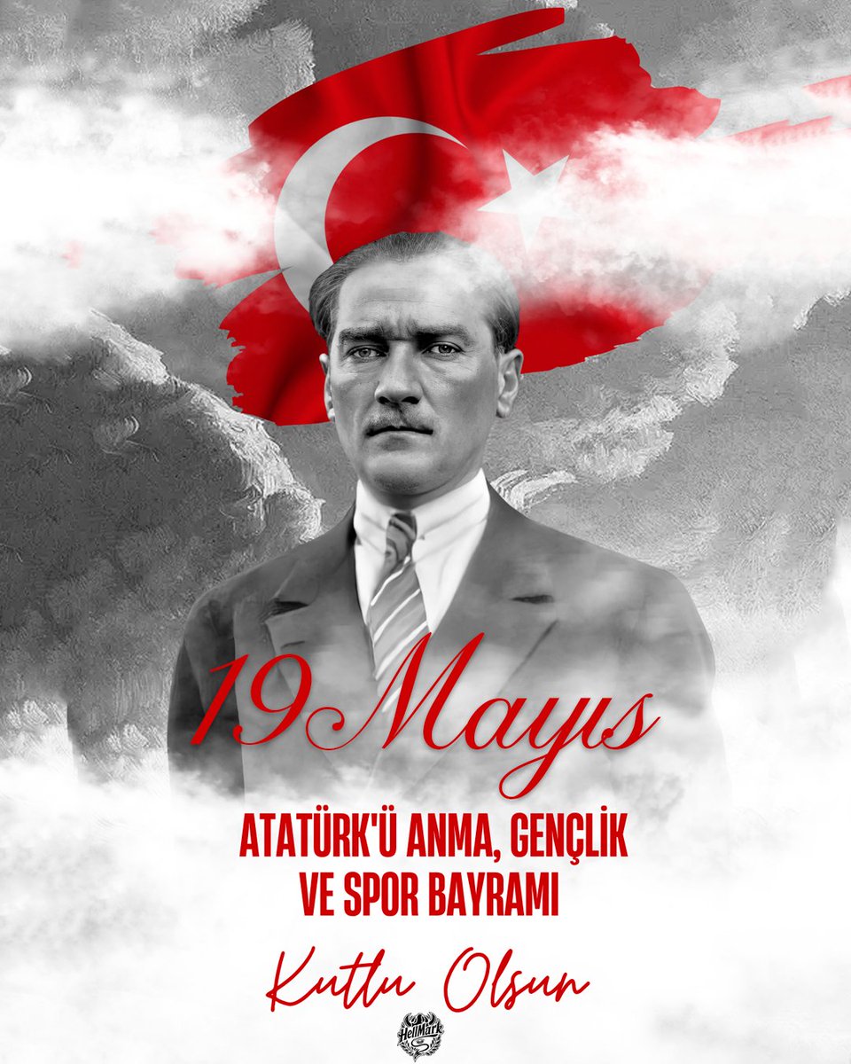 hellmarkgg's tweet photo. Gazi Mustafa Kemal Atatürk’ün gençliğe armağan ettiği bu anlamlı günde; azim, mücadele ve birlik ruhunu gururla taşıyoruz.
19 Mayıs Atatürk’ü Anma, Gençlik ve Spor Bayramı kutlu olsun🇹🇷 https://t.co/YdyYCCBYgL