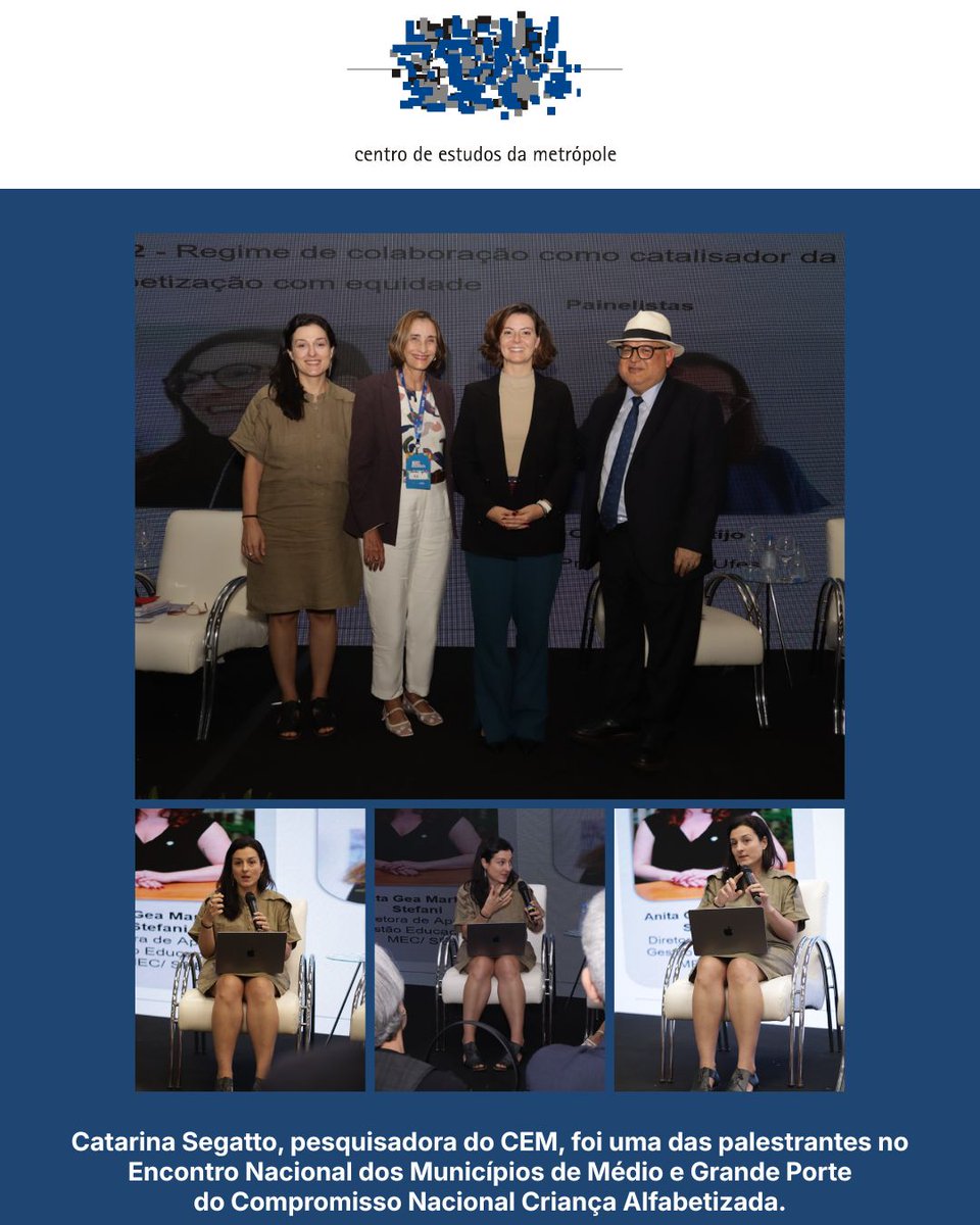 CEM_CMS's tweet photo. Catarina Ianni Segatto, pesquisadora do CEM, foi uma das palestrantes do Encontro Nacional dos Municípios de Médio e Grande Porte do Compromisso Nacional Criança Alfabetizada (CNCA). Assista a apresentação  em https://t.co/EpYaL23OFk https://t.co/8TL0raqOHC