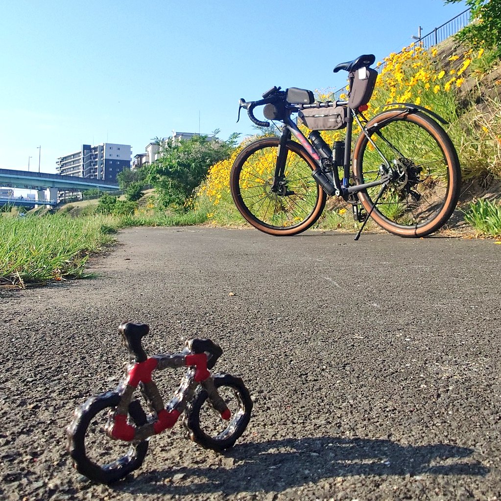 Pottering_lab's tweet photo. おはようございます☀

快適な朝！！
ずっとこんな気温でサイクリングしたいなぁ🚴
 #ﾛｰﾄﾞﾊﾞｲｸ #ﾊﾝﾄﾞﾒｲﾄﾞ #crrema #ﾁｪｰﾝｱｸｾｻﾘｰ https://t.co/YFgg5FYL7O