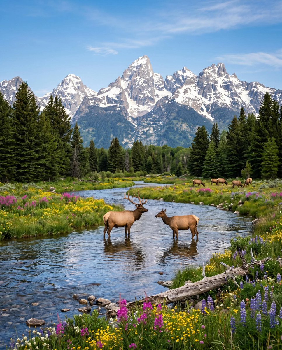NatureMuse_'s tweet photo. Grand Teton, Wyoming 🇺🇲 https://t.co/XSINGF6TAq