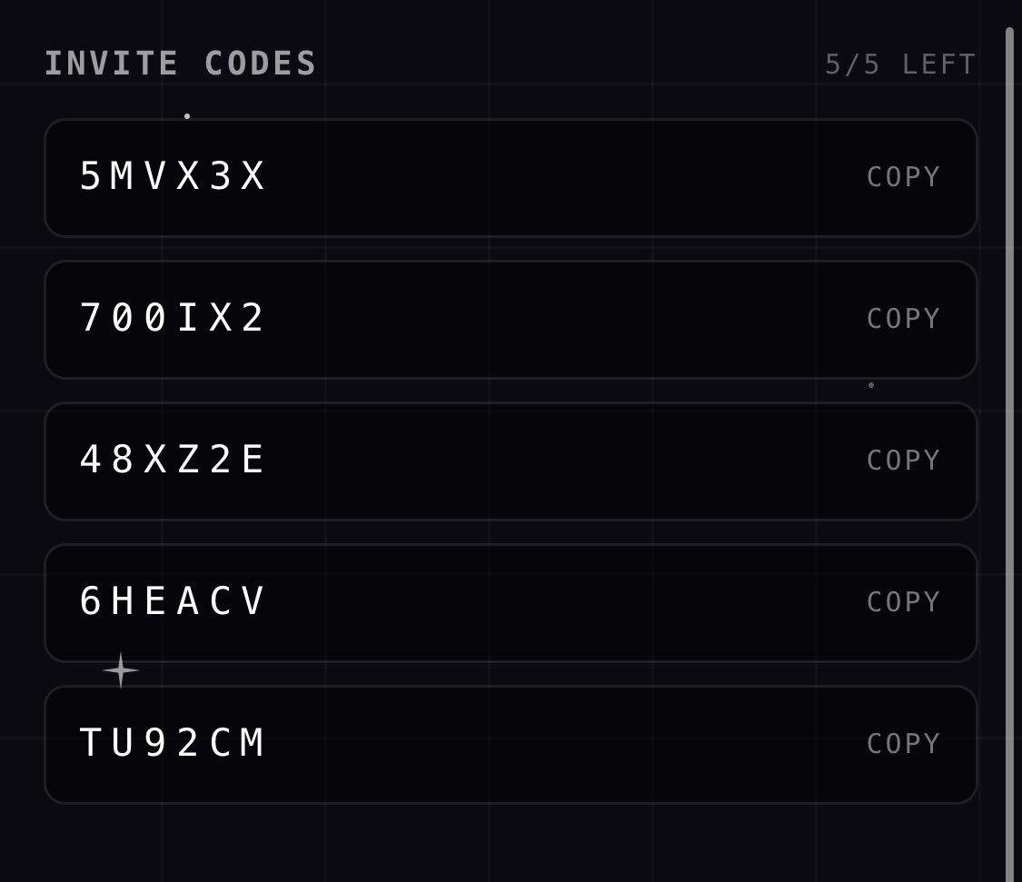 0xExotical's tweet photo. @Jaileddotfun Codes for yall to use https://t.co/UKI4LksGI0
