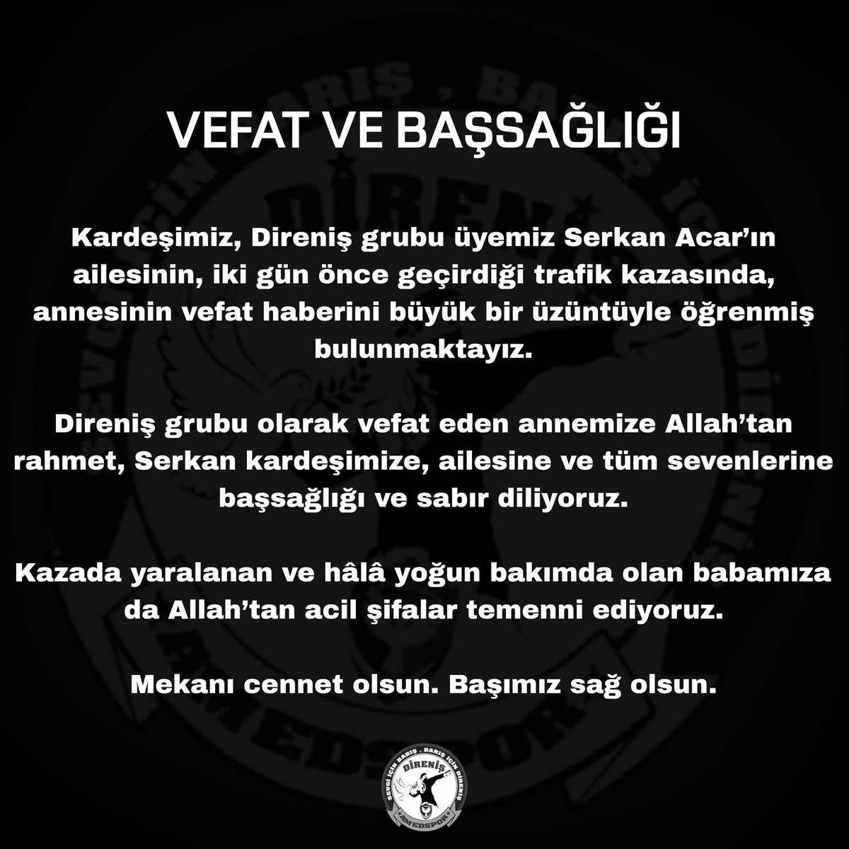 AMEDSPOR DİRENİŞ GRUBU tweet media