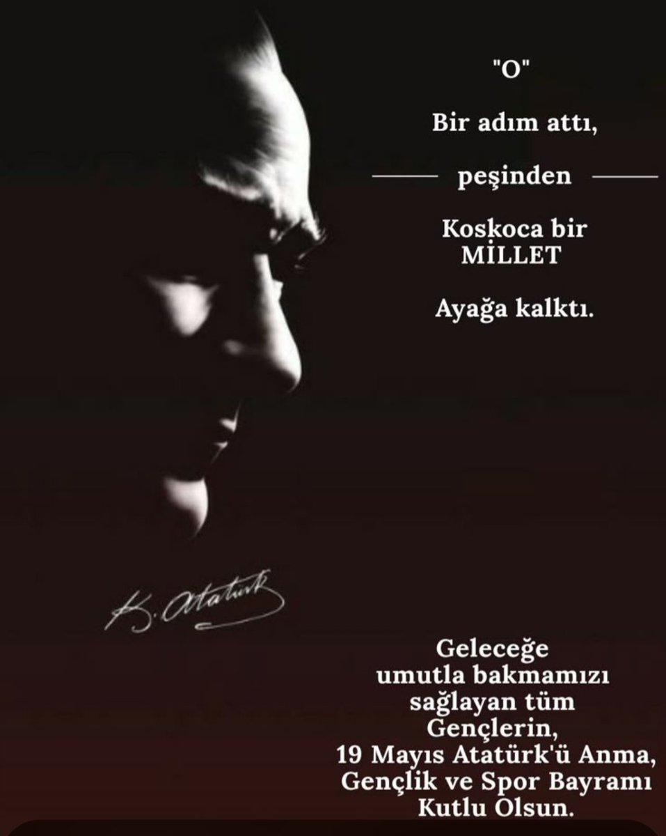 serapkynl's tweet photo. 19 Mayıs Atatürk'ü anma Gençlik ve Spor Bayramımız  kutlu olsun 🇹🇷🇹🇷🇹🇷 https://t.co/Y66nSqPHPy