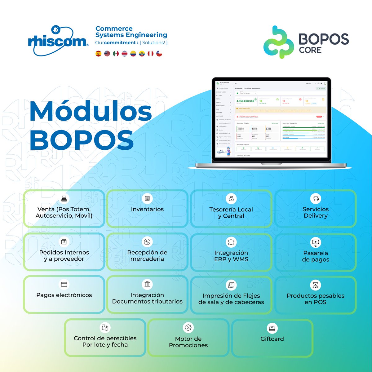 Rhiscom's tweet photo. BOPOS Core | Módulos de gestión 🔗🌐
https://t.co/iTDuQosFEO #RHISCOM #BOPOS #POS #RetailTech #TransformaciónDigital #InnovaciónQueConecta #TecnologíaRHISCOM #ExperienciaDeCompra #Retail4 https://t.co/lFbzGOjszF