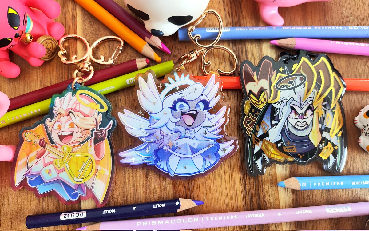 Hot Stamp Foil Keychains! Available in my Etsy Shop 🩷 link in my