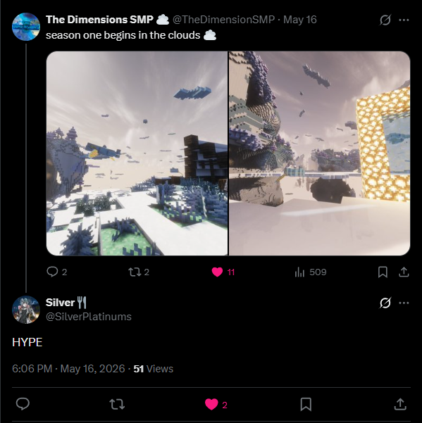 The Dimensions SMP ☁️ tweet media