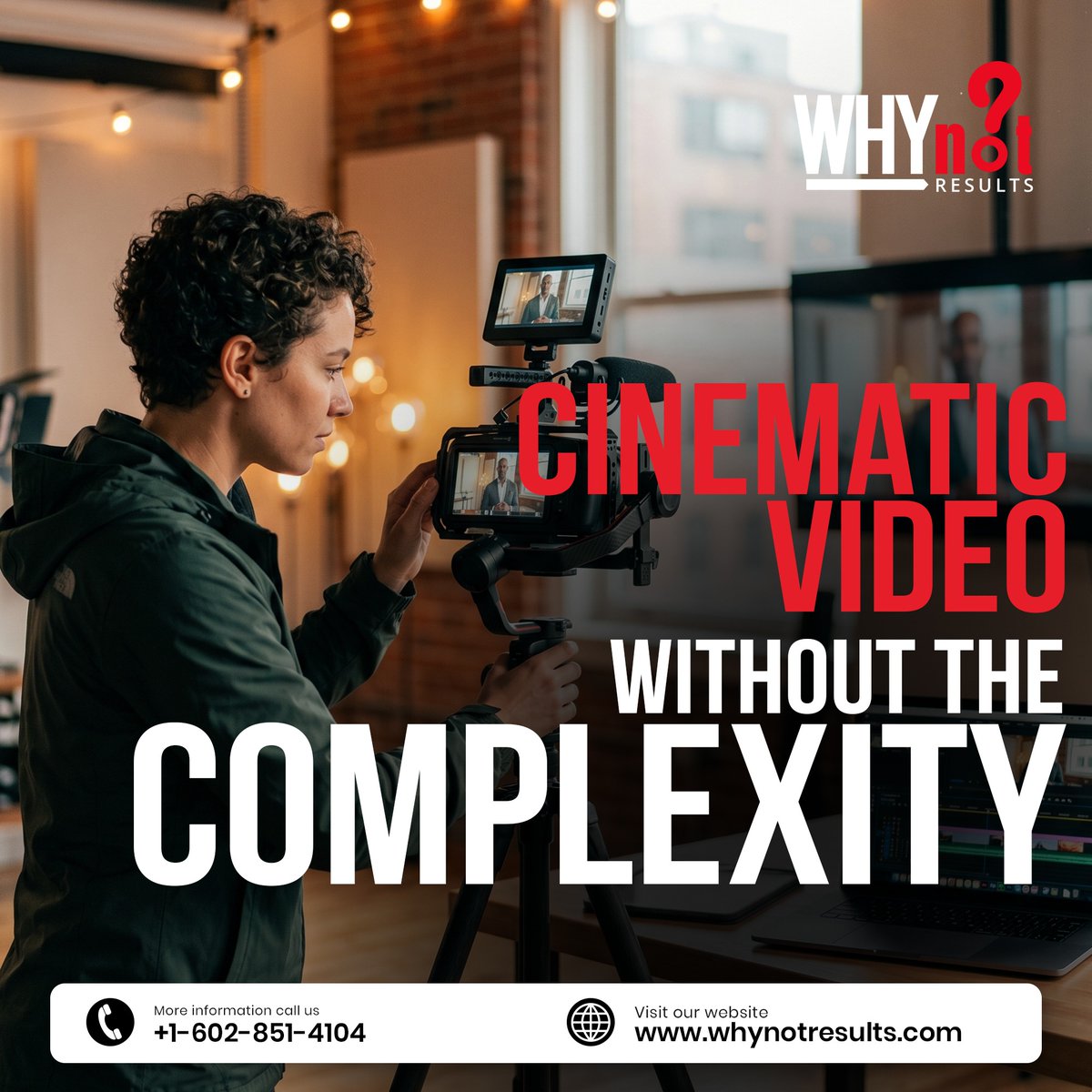 WhyNotResults's tweet photo. Your business deserves video that feels professional, clear, and on-brand.

Let’s make your next video easier to produce and stronger to publish.

Visit: https://t.co/1FB4pyG0iV
Call: +1-602-851-4104
Contact: Mario Lizarraga

#VideoProduction #VideoEditing #PhoenixVideoProduction https://t.co/wHAYOIQiTC