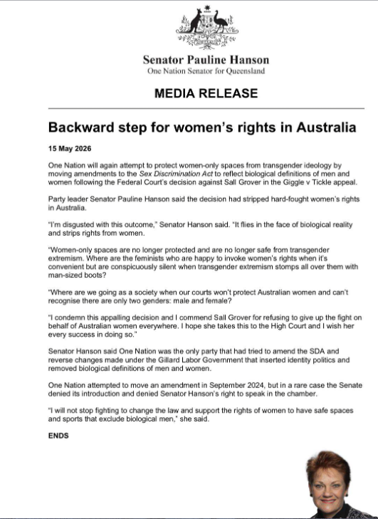 One Nation Australia tweet media