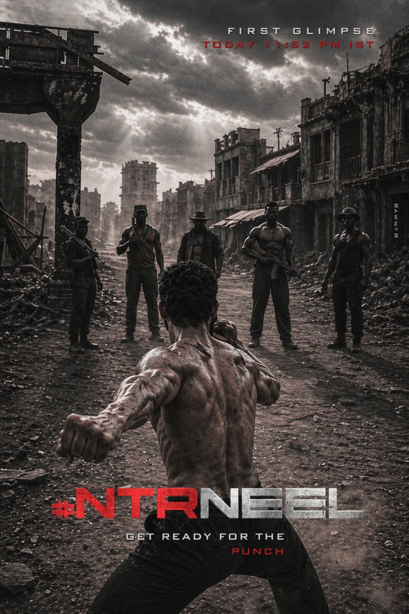 RAWNTR's tweet photo. GET READY FOR THE PUNCH

#NTRNeel First Glimpse from Today 11:52 PM IST https://t.co/4wJSfyqpG2