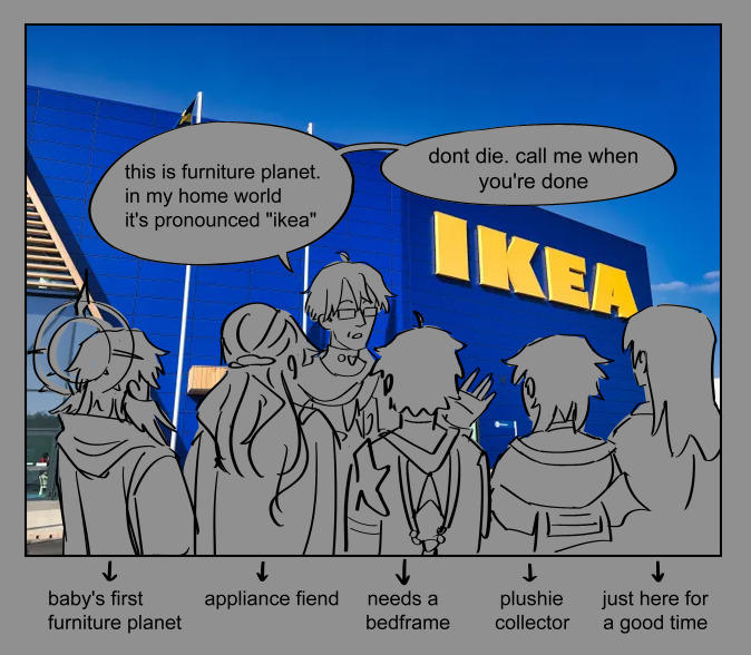 squaresyll's tweet photo. (2025 art) furniture planet is just a really big ikea
#hsr https://t.co/CrlY3NpZBd