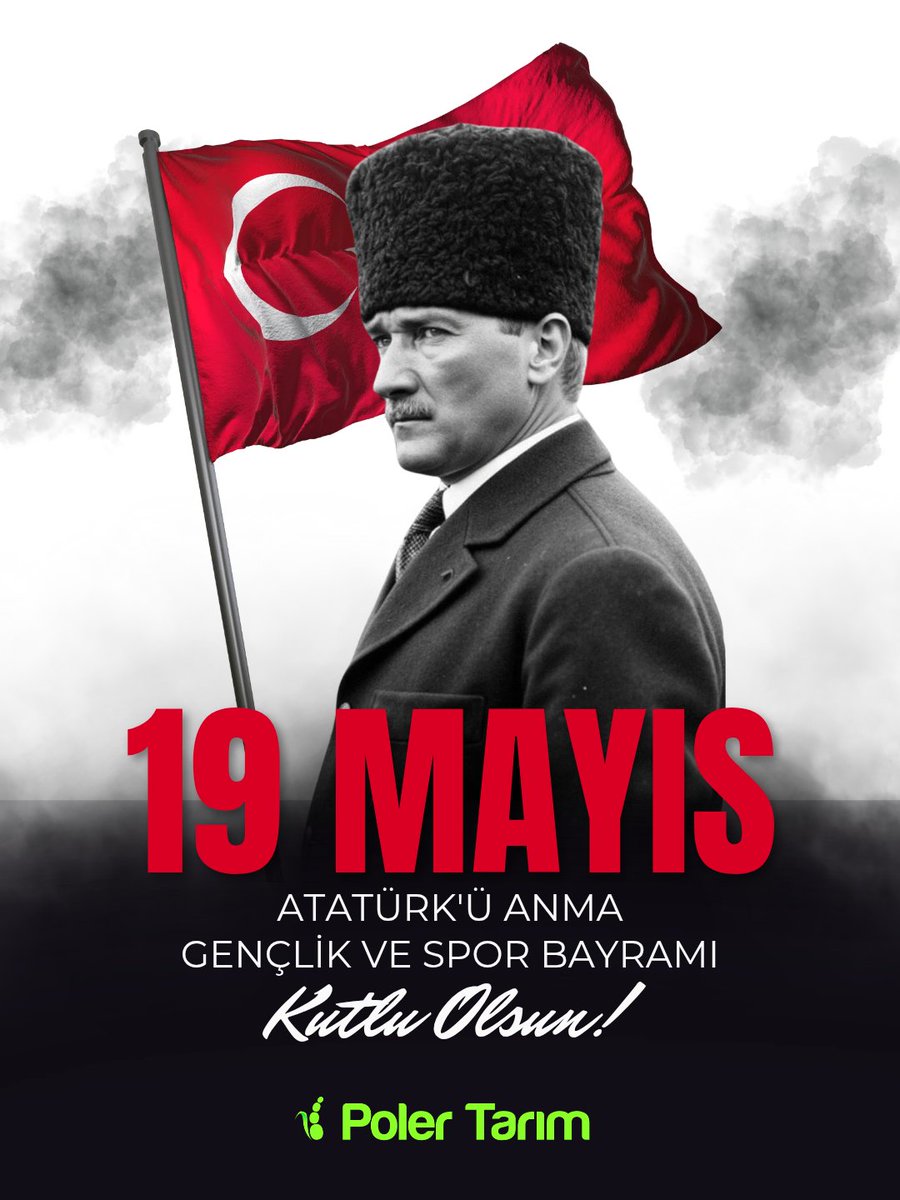 PolerTarim's tweet photo. Milletimizin 19 Mayıs Atatürk’ü Anma, Gençlik ve Spor Bayramı’nı büyük bir coşku ile kutluyor, Gazi Mustafa Kemal Atatürk başta olmak üzere, Millî Mücadele Kahramanlarımızı, Şehitlerimizi rahmet; Gazilerimizi minnetle anıyoruz... 🇹🇷

#19Mayıs1919
#19MayısGençlikveSporBayramı https://t.co/tZkckk9vsN