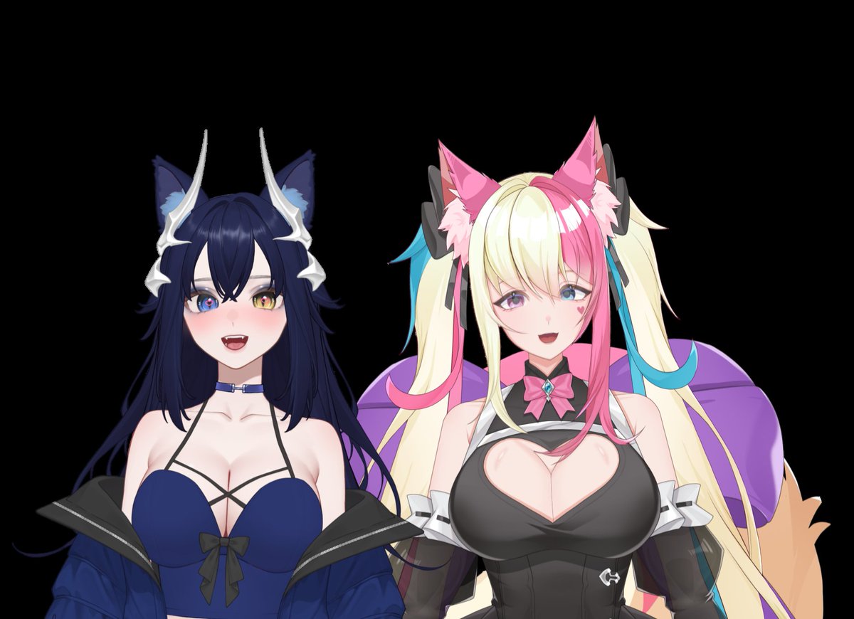 sybilcatVT's tweet photo. I met the cutest wolf girl ever and we had the most fantastic collab tonight, here's to new friendships >.< @SkyWolfMiku https://t.co/9oiXqk2woB