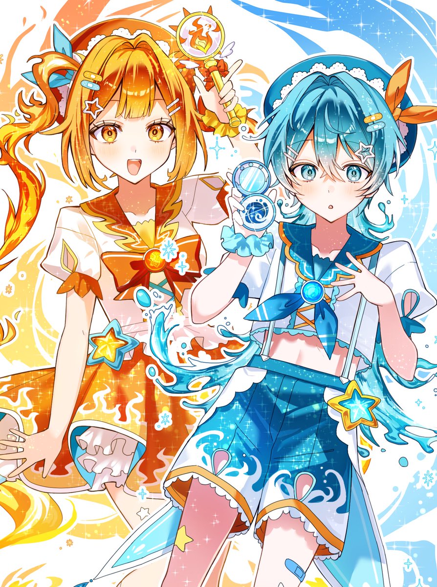 wiwi_ab's tweet photo. ポケコロツインのイラコンに応募しました！
火と水の双子ちゃんです🧡🩵
#ポケコロツイン https://t.co/6Zjoogr0wl