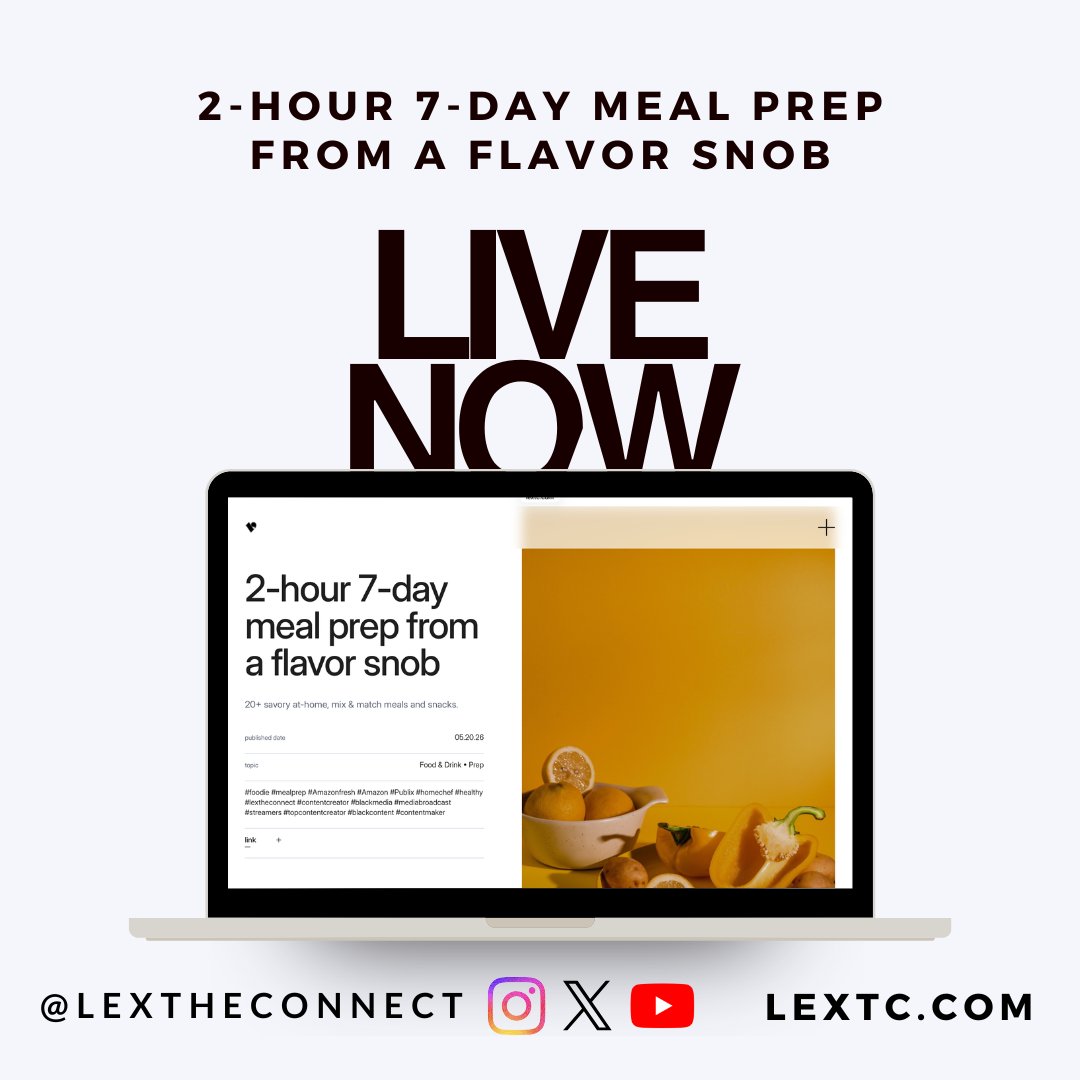 lextheconnect_'s tweet photo. Hungry for more? 20+ savory at-home, mix &amp; match meals and snacks live at https://t.co/1k5JZlfaRB #homechef #flavor #foodie #2026meals #foodblog https://t.co/7NG9IWaIIv