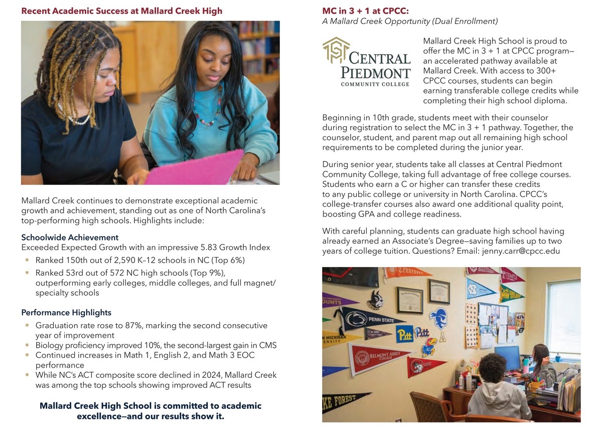 DrJaredThompson's tweet photo. Come experience the #CreekLife! 
Each spring, we proudly welcome rising 9th-grade CMS students and families joining us from regional charter and private schools.
We’re thrilled so many are choosing Creek as their next step and can’t wait to support you on your journey. https://t.co/lMkSfyb10I