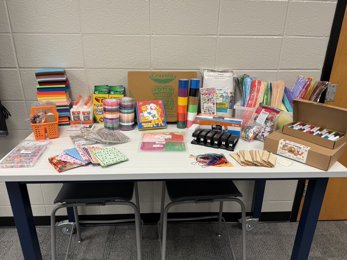 RockyMountElem's tweet photo. Thank you to our AMAZING RM Foundation for stocking up the Maker Space room! @RockyMountElem https://t.co/3RdhBw66Qc