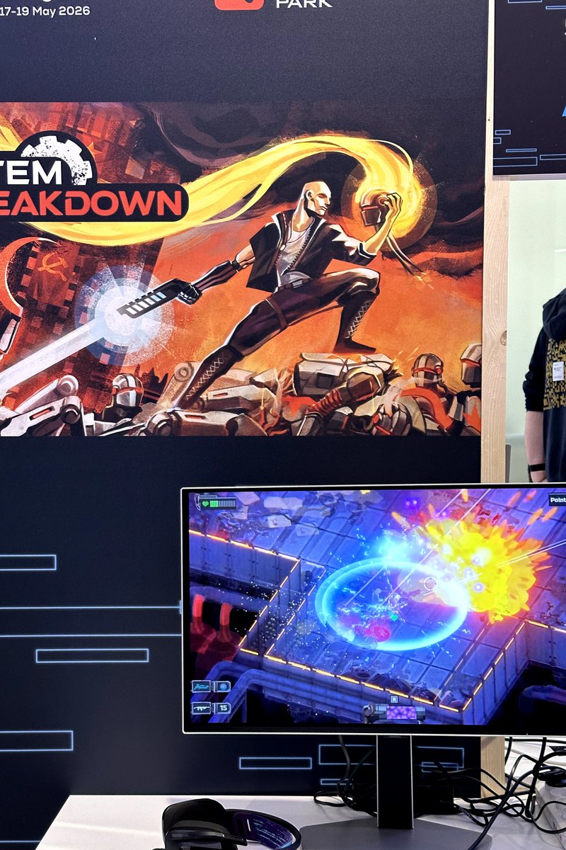 anarchydevs's tweet photo. Day 1 at Digital Dragons Conference 2026 = absolute chaos in the best possible way⚡️
If you haven’t played yet — tomorrow’s your chance 
Come find us, enter the madness, and see if you can survive the breakdown.
See you tomorrow🔥
#DigitalDragons #SystemBreakdown #GameDev https://t.co/rIXorVzCb1